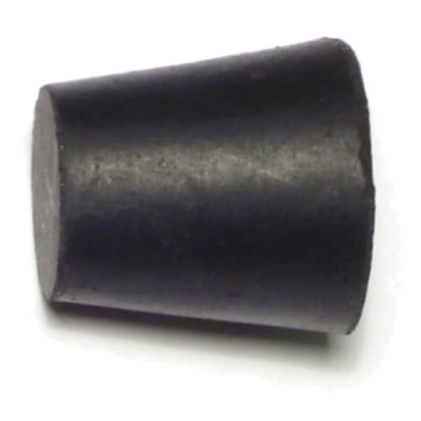 Midwest Fastener 11/16" x 15/16" x 1" #3 Black Rubber Stoppers 3PK 65866 - main